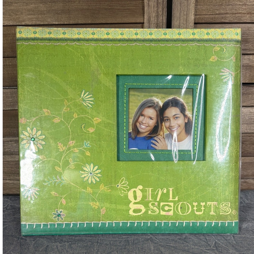 Girl Scouts K&Company Scrapbook Album 12x12 Green Floral GSUSA Kit NEW